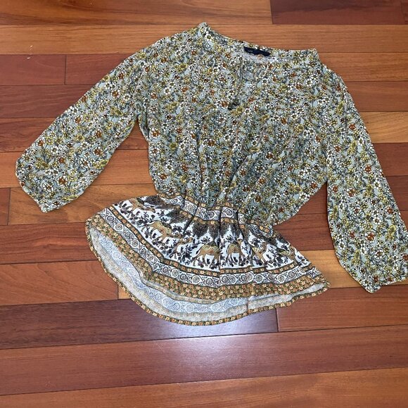 Boho Hippie Blouse size Medium - Picture 5 of 9